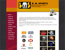 Tablet Screenshot of bmsports.co.in